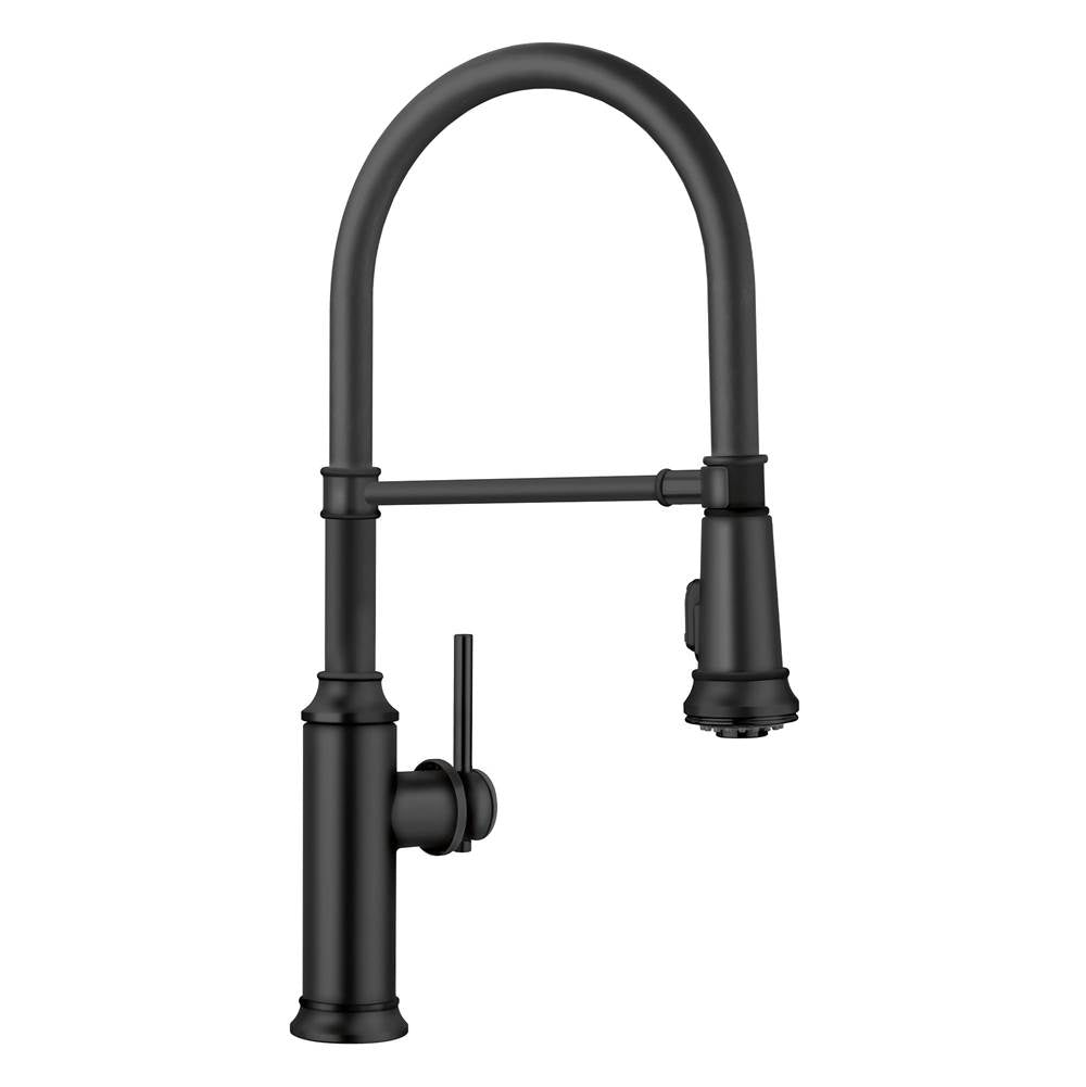 Blanco - Empressa Semi-Pro Pull-Down Dual-Spray Kitchen Faucet - Matte Black - Matte Black