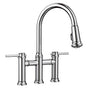 Blanco - Empressa Pull-Down Dual-Spray Bridge Faucet - Chrome - Chrome
