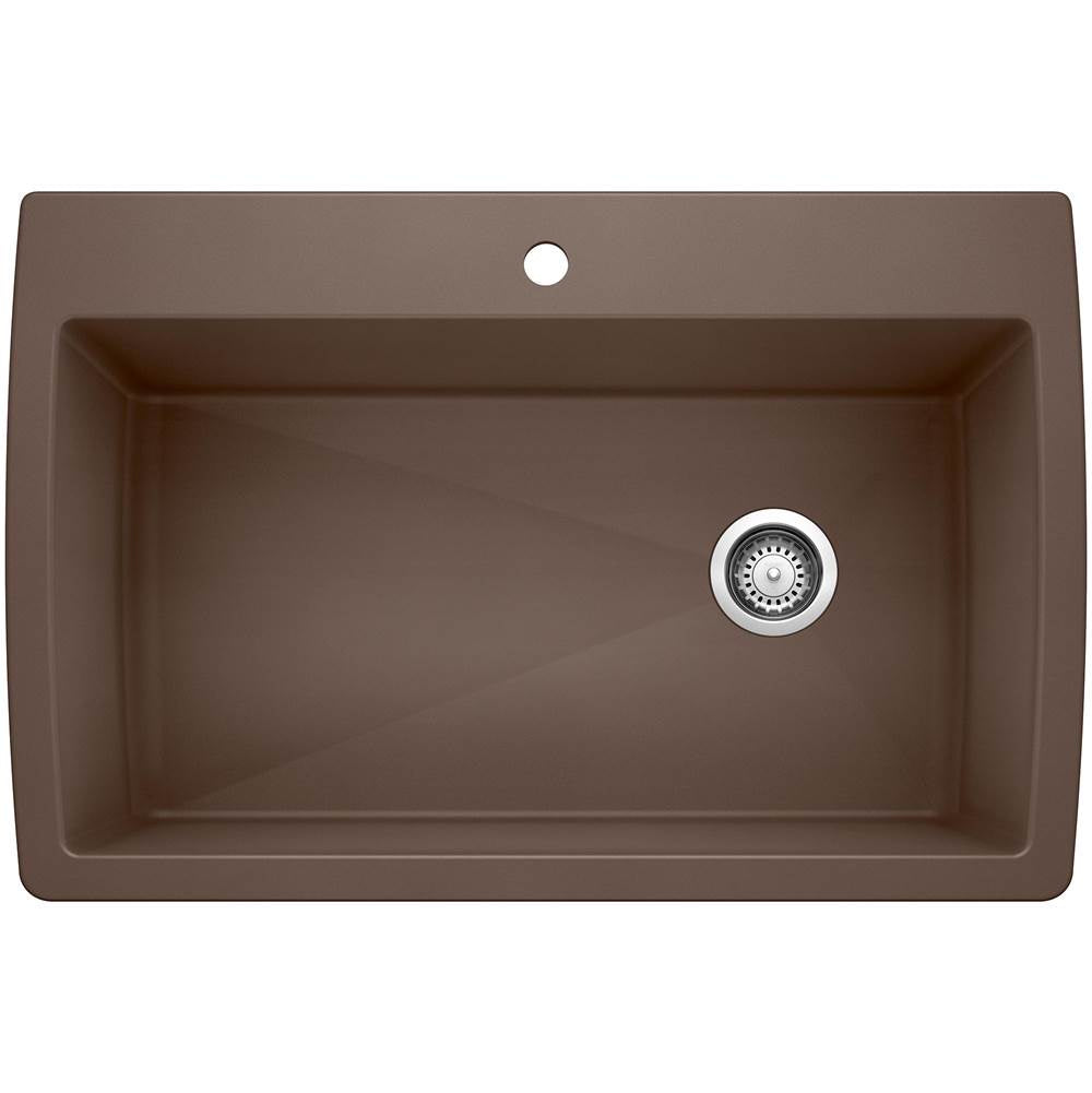 Blanco - Diamond SILGRANIT 33.5'' Super Single Dual Mount Kitchen Sink - Cafe - Cafe