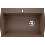 Blanco - Diamond SILGRANIT 33.5'' Super Single Dual Mount Kitchen Sink - Cafe - Cafe