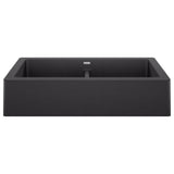 Blanco - Vintera SILGRANIT 33'' Double Bowl Apron-Front Farmhouse Sink - Anthracite - Anthracite