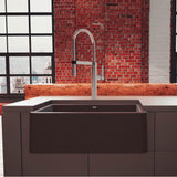 Ikon SILGRANIT 30'' Single Bowl Apron-Front Farmhouse Sink - Anthracite
