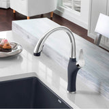 Artona Pull-Down Dual-Spray Kitchen Faucet - PVD Steel/Anthracite
