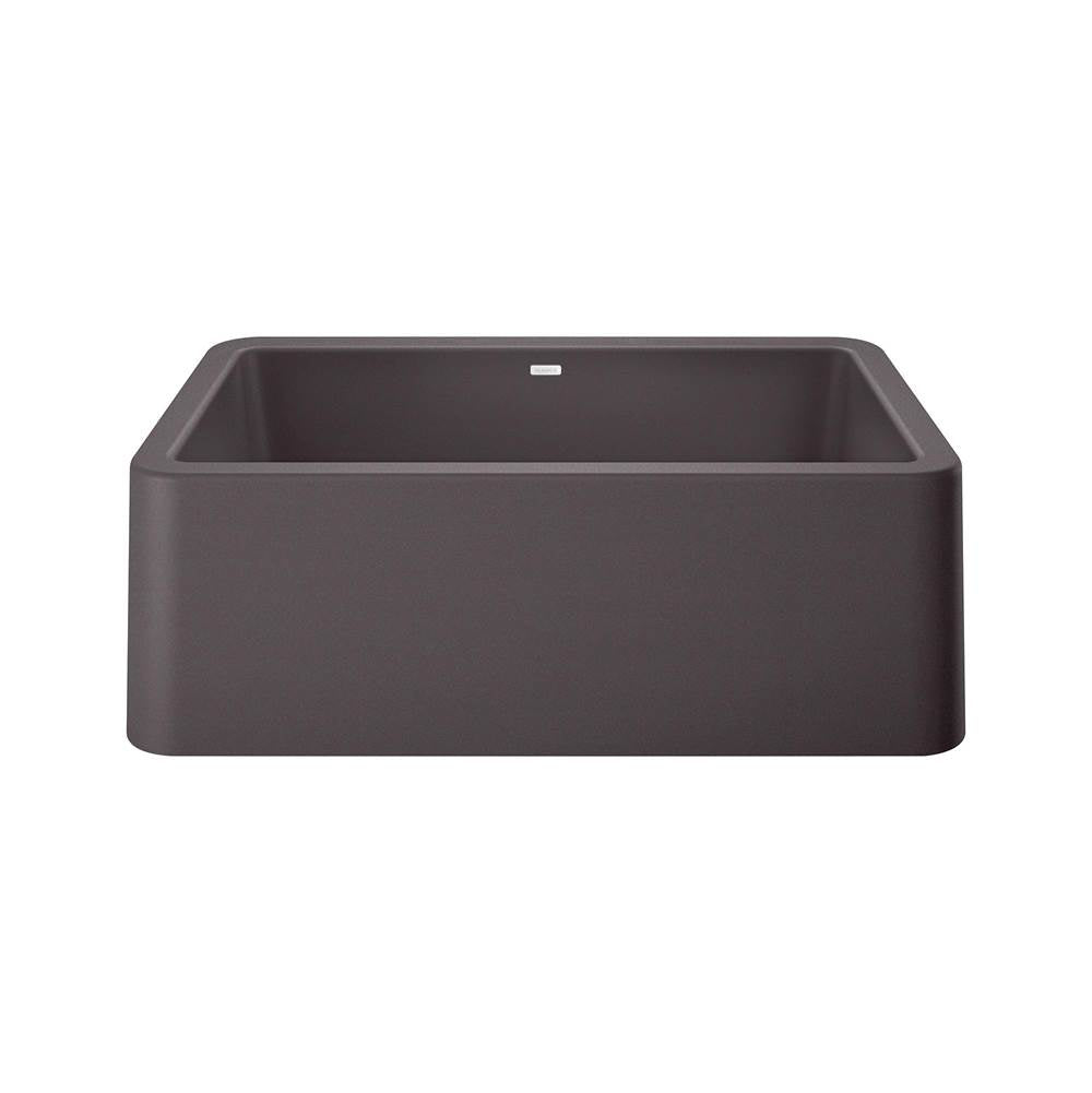 Blanco - Ikon SILGRANIT 30'' Single Bowl Apron-Front Farmhouse Sink - Cinder - Cinder