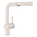 Blanco - Linus Low Arc Pull-Out Dual-Spray Kitchen Faucet - Soft White - Soft White