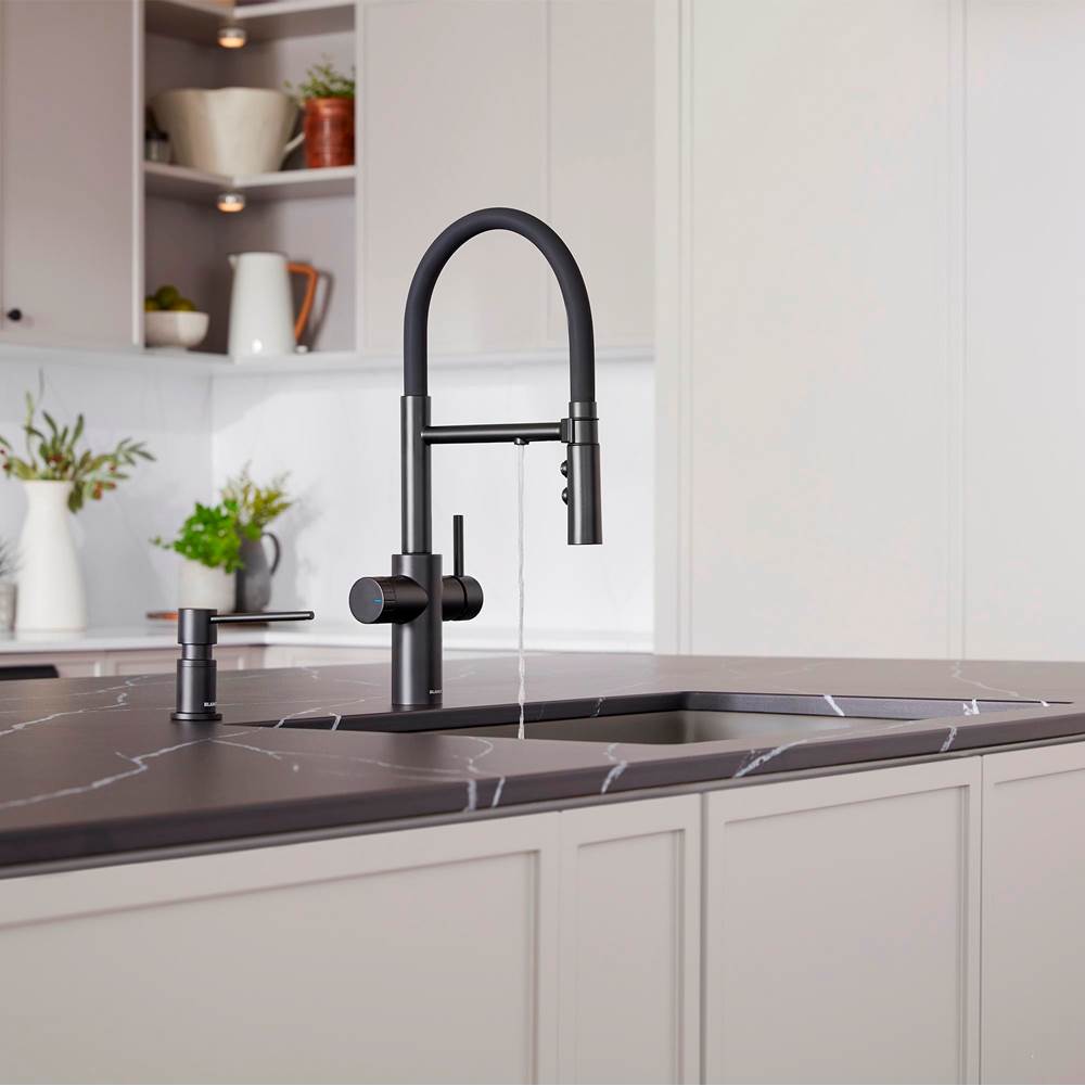 Catris Flexo Filter-Ready Semi-Pro Pull-Down Dual-Spray Kitchen Faucet - Chrome