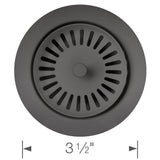 Color-Coordinated Metal Disposal Flange - White