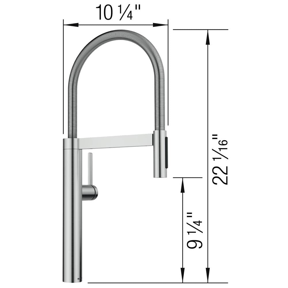 Culina II 1.5 GPM - Satin Platinum
