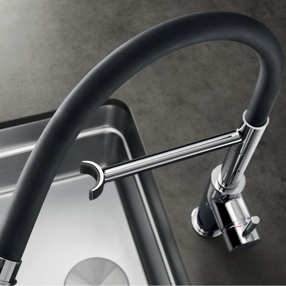 Catris Flexo Semi-Pro Pull-Down Dual-Spray Kitchen Faucet - Chrome