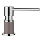 Blanco - Lato Soap Dispenser - Chrome/Volcano Gray - Volcano Gray