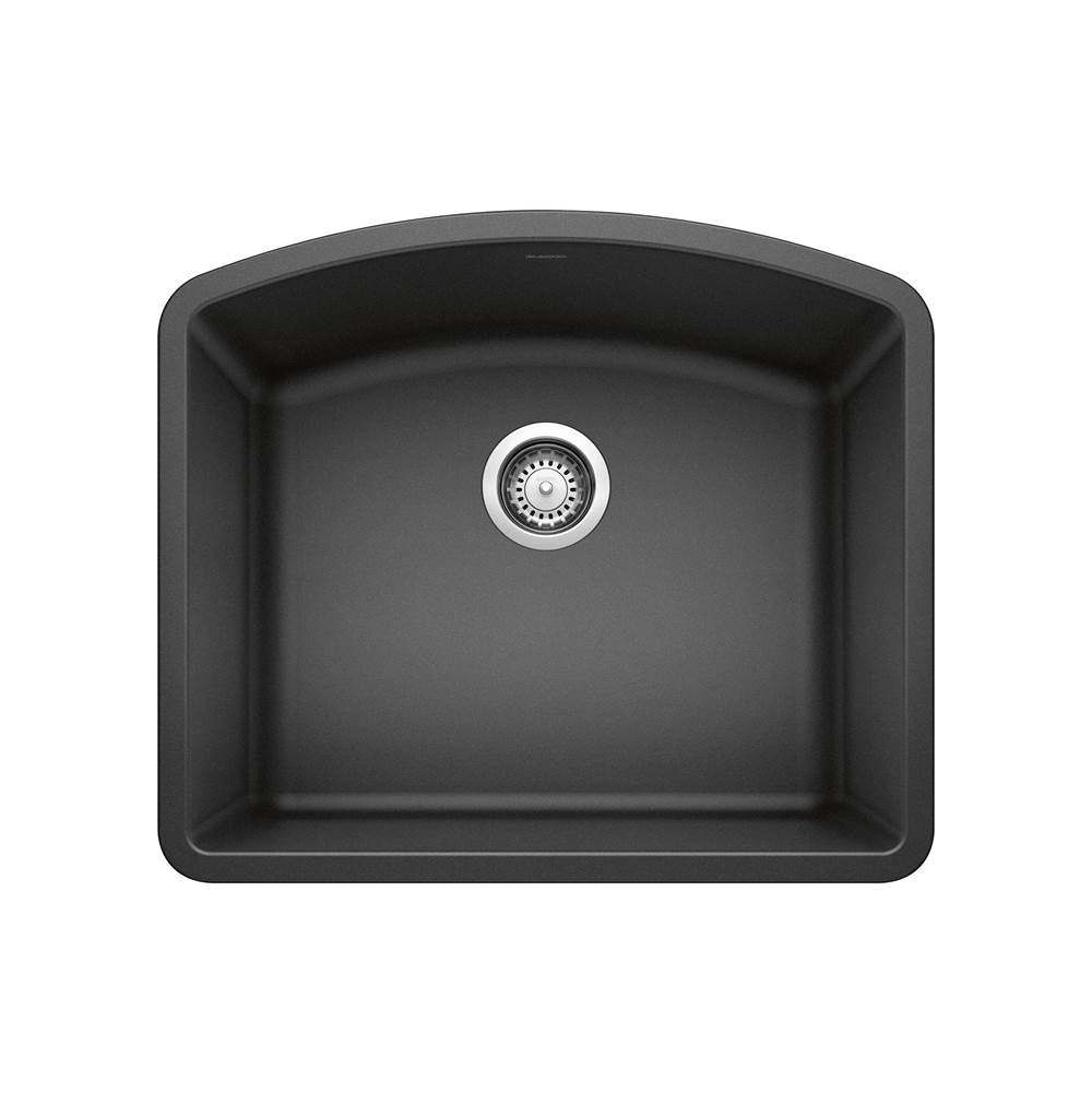 Blanco - Diamond SILGRANIT 24'' Single Bowl Undermount Kitchen Sink - Anthracite - Anthracite