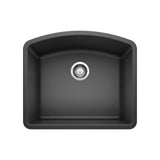 Blanco - Diamond SILGRANIT 24'' Single Bowl Undermount Kitchen Sink - Anthracite - Anthracite