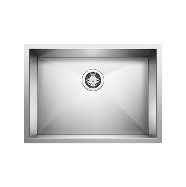 Blanco - Precision R0 25'' Single Bowl Undermount Stainless Steel Kitchen Sink - Satin Polish