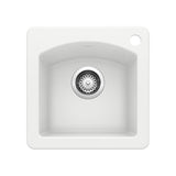 Blanco - Diamond SILGRANIT 15'' Dual Mount Bar Sink - White - White