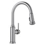 Blanco - Empressa High Arc Pull-Down Dual-Spray Kitchen Faucet - PVD Steel - PVD Steel