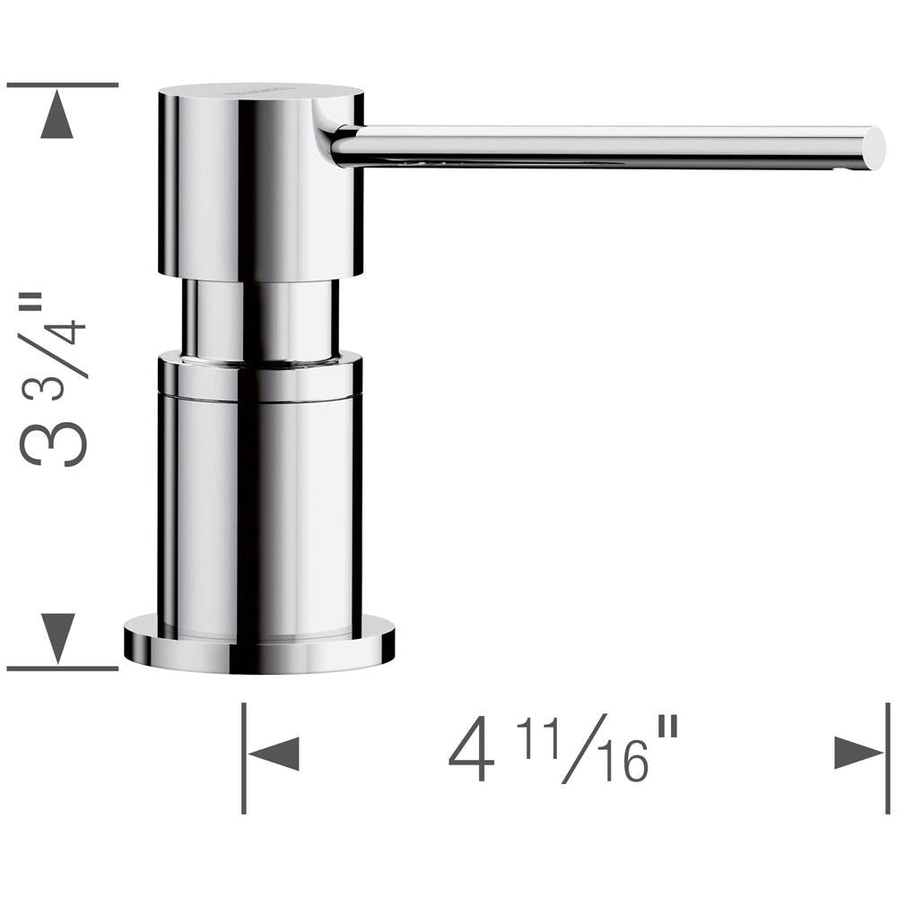 Lato Soap Dispenser - Chrome