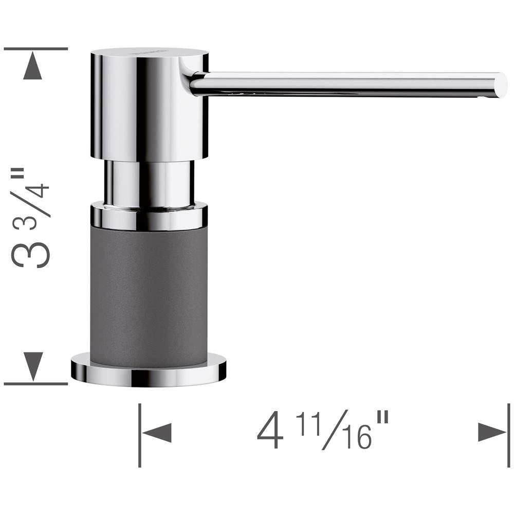 Lato Soap Dispenser - Chrome