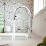 Urbena Pull-Down Dual-Spray Kitchen Faucet - Chrome