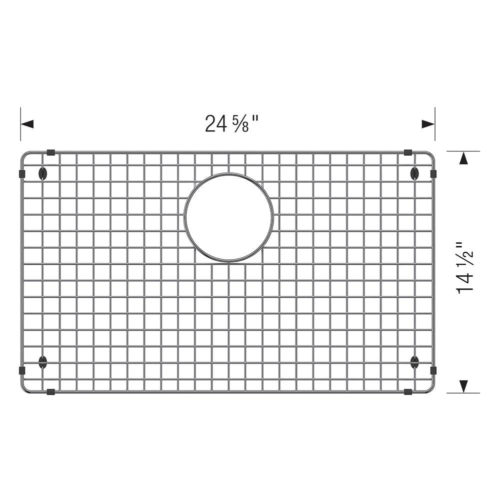 Stainless Steel Sink Grid for Quatrus 28'' Sink