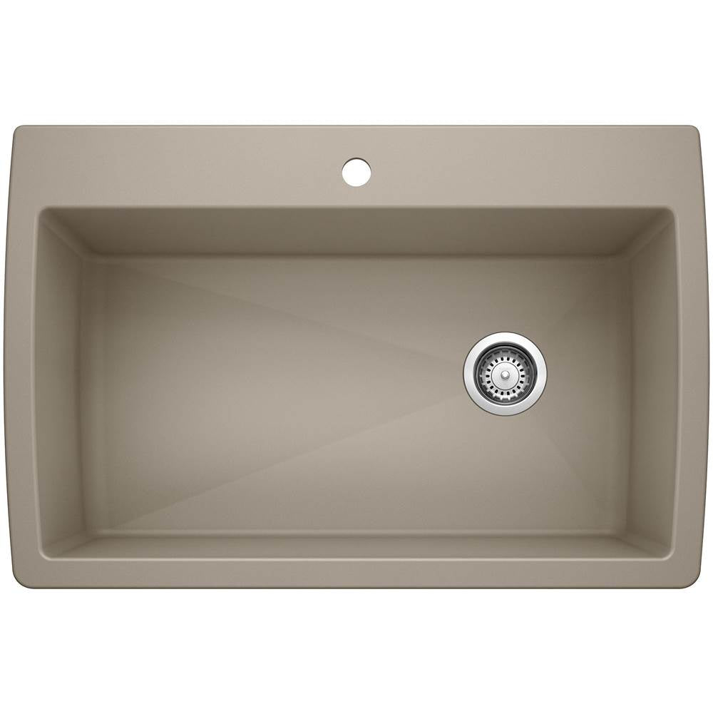 Blanco - Diamond SILGRANIT 33.5'' Super Single Dual Mount Kitchen Sink - Truffle - Truffle