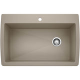 Blanco - Diamond SILGRANIT 33.5'' Super Single Dual Mount Kitchen Sink - Truffle - Truffle