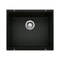 Blanco - Precis SILGRANIT 21'' Single Bowl Undermount Kitchen Sink - Coal Black - Coal Black
