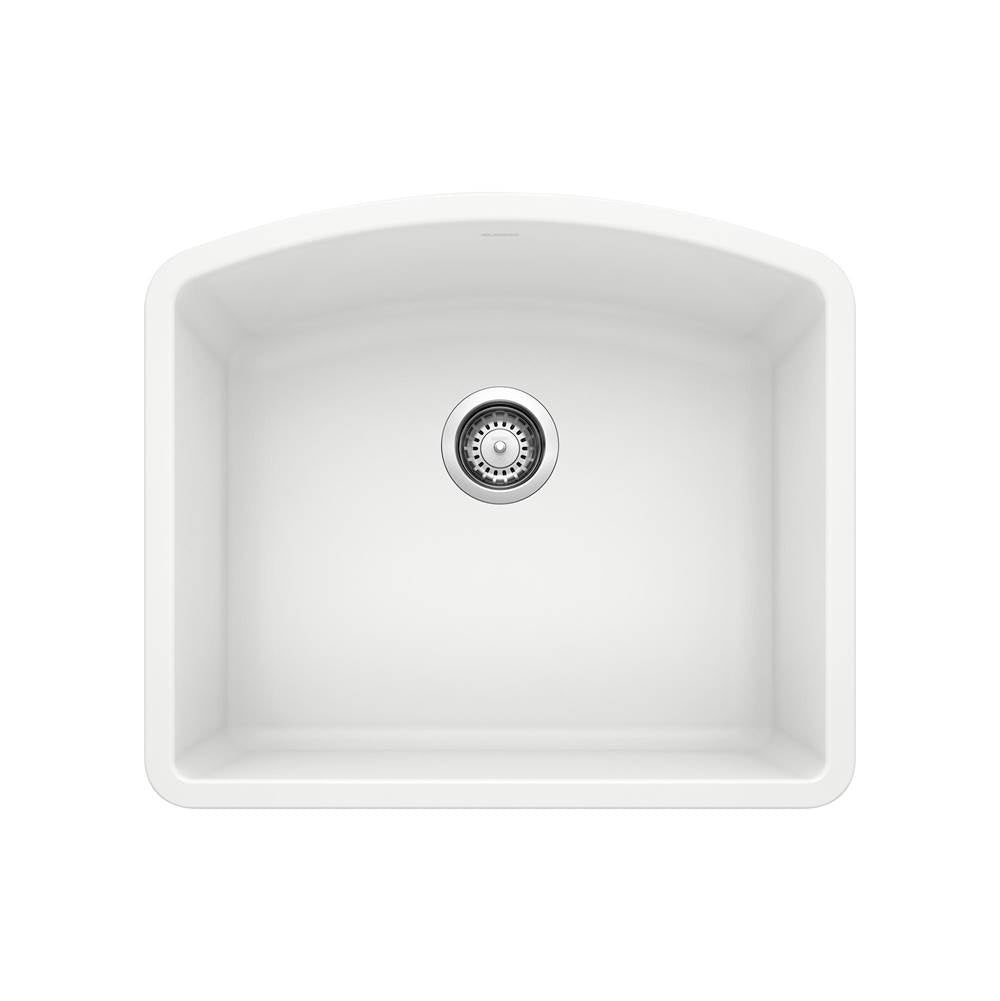 Blanco - Diamond SILGRANIT 24'' Single Bowl Undermount Kitchen Sink - White - White