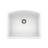 Blanco - Diamond SILGRANIT 24'' Single Bowl Undermount Kitchen Sink - White - White