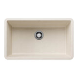 Blanco - Precis SILGRANIT 30'' Single Bowl Undermount Kitchen Sink - Soft White - Soft White