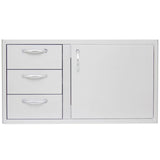 Blaze Outdoor Products - Blaze 39-Inch Access Door and Triple Drawer Combo