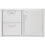 Blaze Outdoor Products - Blaze 32 Inch Access Door and Double Drawer Combo