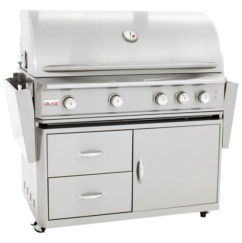 Blaze Professional 44-Inch Gas Grill With Rear Infrared Burner on Cart