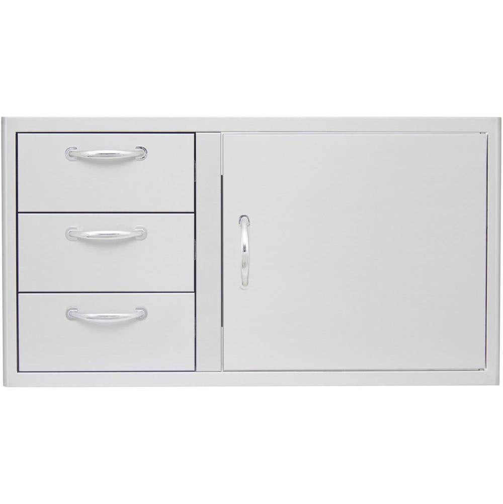 Blaze Outdoor Products - Blaze Door Drawer Combo 39'' (Lights And Soft Close)