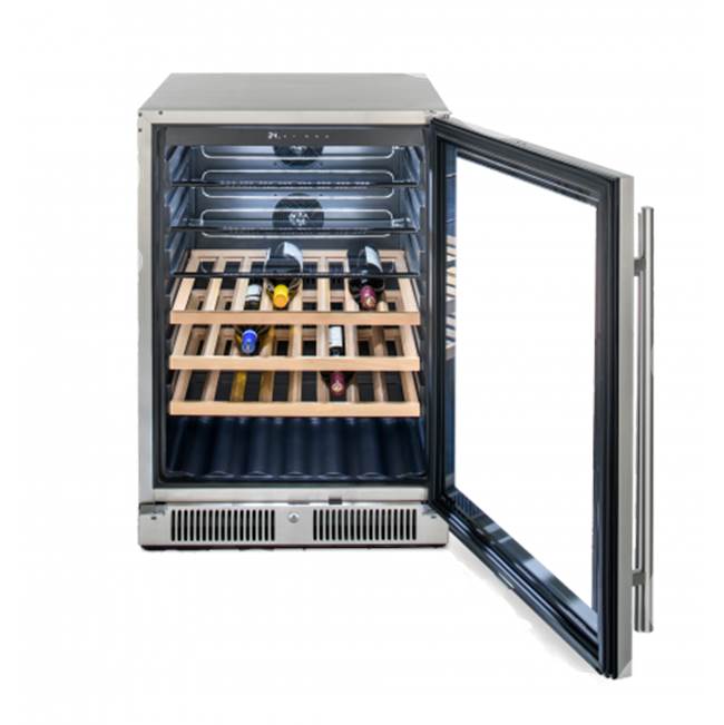 Blaze 24'' Outdoor Glass Door Beverage Cooler 5.5