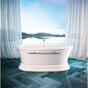 Bain Ultra - NAOS 6636 ROLLED DECK TUB BISCUIT - Biscuit