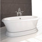 Bain Ultra - NAOS 7240 ROLLED DECK TUB BISCUIT - Biscuit