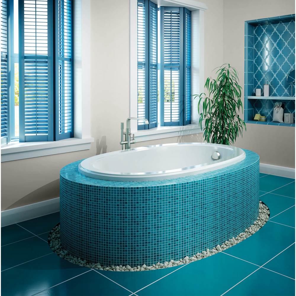Bain Ultra - ELLIPSE 6636 ROLLED DECK TUB BISCUIT - Biscuit