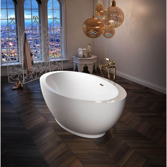 Bain Ultra - OPALIA 6839 OBLIQUE RIGHT FS TUB BLACK/WHITE - Black/White