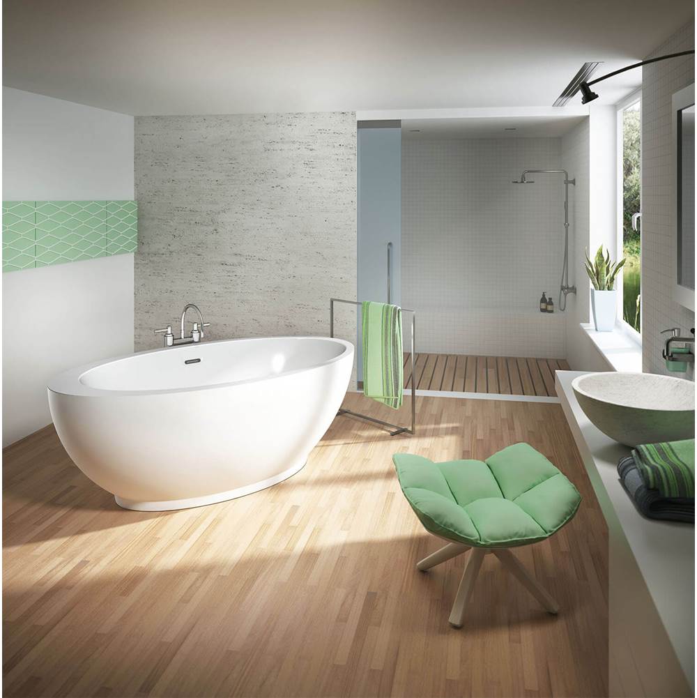 Bain Ultra - OPALIA 6839 OFF-CENTERED RIGHT FS TMU BLACK/WHITE - Black/White