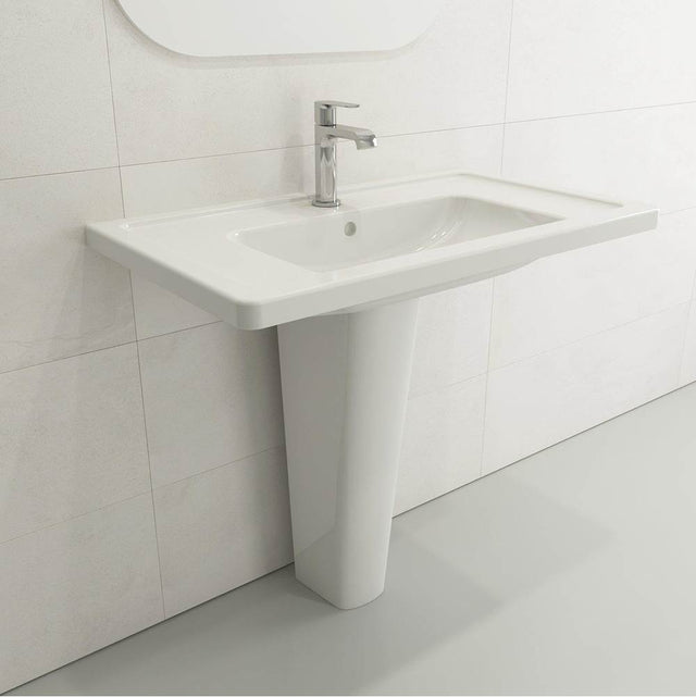 BOCCHI - Taormina Pedestal Base Fireclay 27.25 in. in White - White