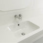 BOCCHI - Scala Undermount Sink Fireclay 21.75 in. with Overflow in White - White