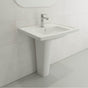 BOCCHI - Taormina Wall-Mounted Sink Basin Fireclay 26.25 in. 1-Hole with Overflow in White - White