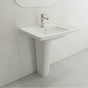 BOCCHI - Taormina Wall-Mounted Sink Basin Fireclay 26.25 in. 1-Hole with Overflow in Matte White - Matte White