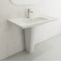 BOCCHI - Taormina Wall-Mounted Sink Basin Fireclay 33.75 in. 3-Hole with Overflow in White - White