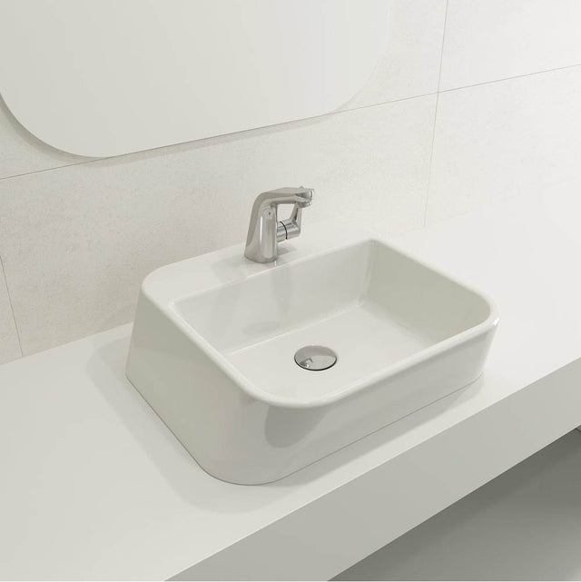 BOCCHI - Firenze Vessel Fireclay 19.75 in. 1-Hole in White - White