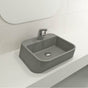 BOCCHI - Firenze Vessel Fireclay 19.75 in. 1-Hole in Matte Gray - Matte Gray