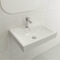 BOCCHI - Scala Arch Wall-Mounted Sink Fireclay 23.75 in. 1-Hole in White - White