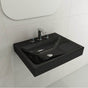 BOCCHI - Scala Arch Wall-Mounted Sink Fireclay 23.75 in. 3-Hole in Black - Black