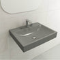 BOCCHI - Scala Arch Wall-Mounted Sink Fireclay 23.75 in. 3-Hole in Matte Gray - Matte Gray