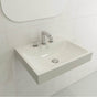 BOCCHI - Scala Arch Wall-Mounted Sink Fireclay 23.75 in. 3-Hole in Biscuit - Biscuit